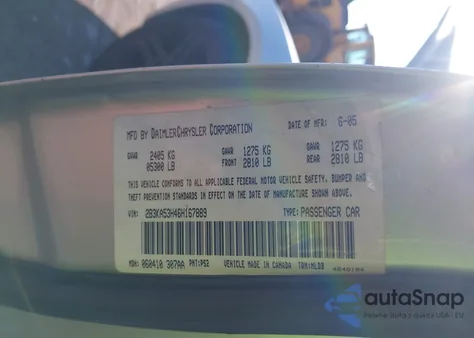 2006 Dodge Charger Rt z USA, uszkodzony, nr VIN 2B3KA53H46H167889